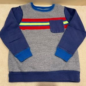 Mini Boden cotton fleece sweatshirt with chest pocket, 8-9yr
